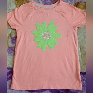 Girl top with two color flower (8)